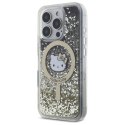 Etui Hello Kitty Liquid Glitter Fever MagSafe na iPhone 16 Pro - złote Hello Kitty