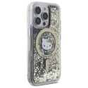 Etui Hello Kitty Liquid Glitter Fever MagSafe na iPhone 16 Pro - złote Hello Kitty