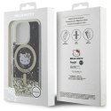 Etui Hello Kitty Liquid Glitter Fever MagSafe na iPhone 16 Pro - złote Hello Kitty