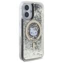 Etui Hello Kitty Liquid Glitter Fever MagSafe na iPhone 16 - złote Hello Kitty
