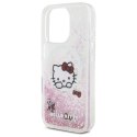 Etui Hello Kitty Liquid Glitter Sweet Kitty Bows MagSafe na iPhone 16 Pro - białe Hello Kitty