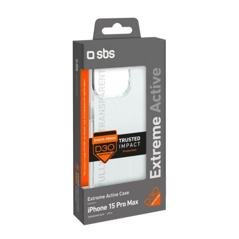 Etui SBS D3O do iPhone 15 Pro Max - przezroczyste SBS
