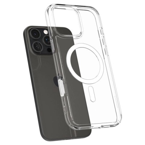 Etui Spigen Ultra Hybrid "T" Mag MagSafe na iPhone 16 Pro Max - białe Spigen