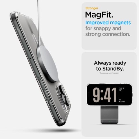 Etui Spigen Ultra Hybrid "T" Mag MagSafe na iPhone 16 Pro Max - białe Spigen