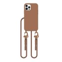 Etui Tech-Protect MagNecklace MagSafe na iPhone 12 / 12 Pro - brązowe Tech-Protect