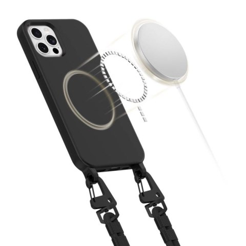 Etui Tech-Protect MagNecklace MagSafe na iPhone 12 / 12 Pro - czarne Tech-Protect