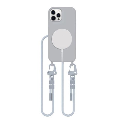 Etui Tech-Protect MagNecklace MagSafe na iPhone 12 / 12 Pro - szare Tech-Protect