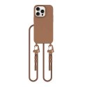 Etui Tech-Protect MagNecklace MagSafe na iPhone 14 Pro - brązowe Tech-Protect