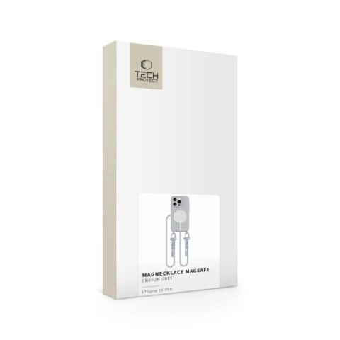 Etui Tech-Protect MagNecklace MagSafe na iPhone 14 Pro - szare Tech-Protect
