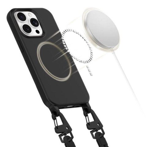 Etui Tech-Protect MagNecklace MagSafe na iPhone 15 Pro - czarne Tech-Protect