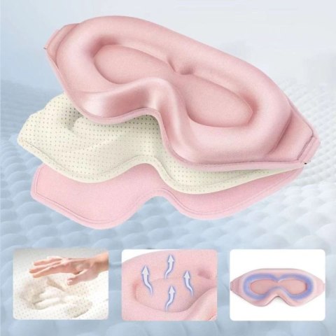 Maska do spania Tech-Protect Eyeshade Sleep Mask - różowa Tech-Protect