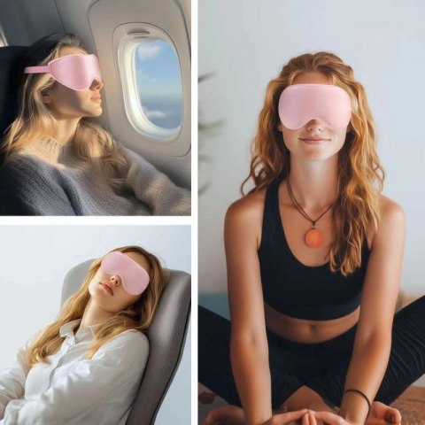 Maska do spania Tech-Protect Eyeshade Sleep Mask - różowa Tech-Protect