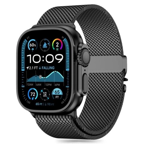 Pasek Tech-Protect Milano na Apple Watch 6 / 7 / 8 / 9 / 10 / SE / Ultra 1 / 2 (44 / 45 / 46 / 49 MM) - czarny Tech-Protect