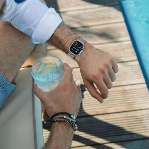 Pasek Tech-Protect Milano na Apple Watch 6 / 7 / 8 / 9 / 10 / SE / Ultra 1 / 2 (44 / 45 / 46 / 49 MM) - tytanowy Tech-Protect