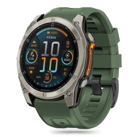 Pasek Tech-Protect Silicone na Garmin Fenix 5S / 5S PLUS / 6S / 6S Pro / 7S / 8 (43 MM) - zielony Tech-Protect
