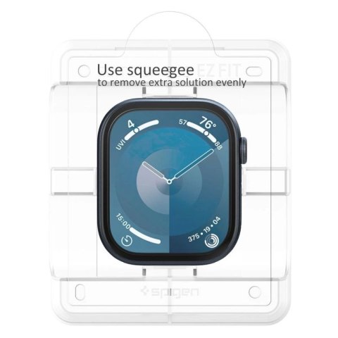 Szkło hybrydowe Spigen Elite Shield "EZ FIT" 2-PACK na Apple Watch 10 (42 MM) - przezroczyste Spigen