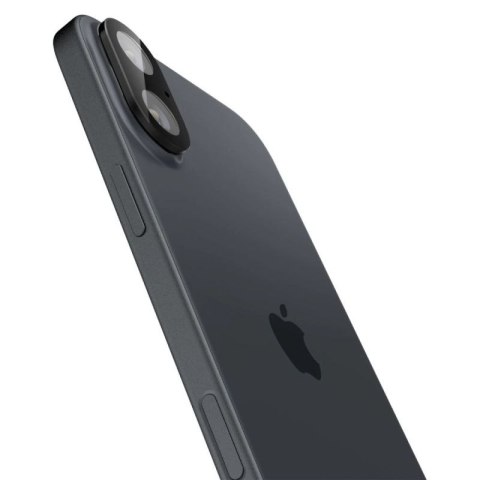 Szkło na aparat Spigen Optik GLAS.TR Camera Protector 2-PACK na iPhone 16 / 16 PLUS - czarne Spigen
