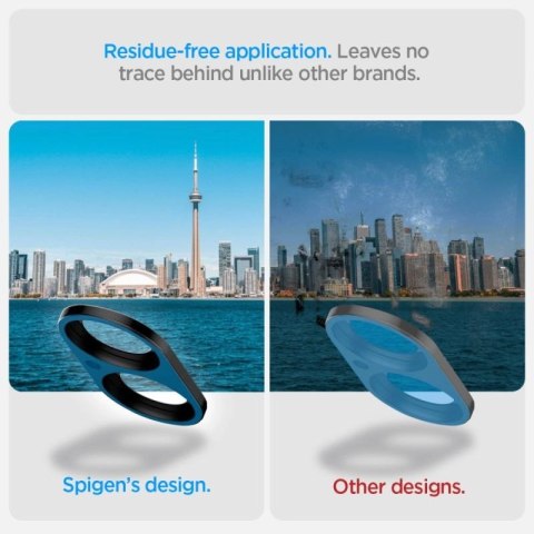 Szkło na aparat Spigen Optik GLAS.TR Camera Protector 2-PACK na iPhone 16 / 16 PLUS - czarne Spigen