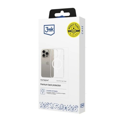 Etui 3mk Clear MagCase na Apple iPhone 15 Pro Max - przezroczyste 3mk Protection