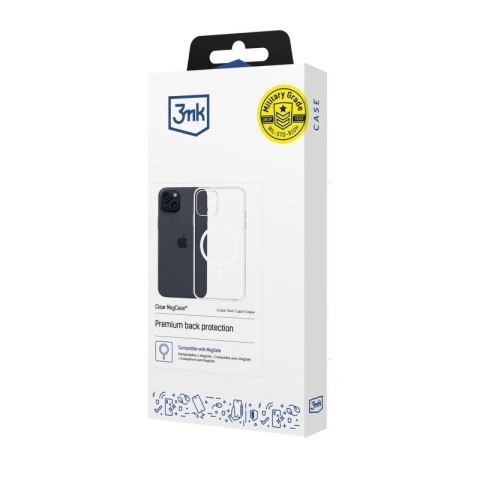 Etui 3mk Clear MagCase na Apple iPhone 15 - przezroczyste 3mk Protection