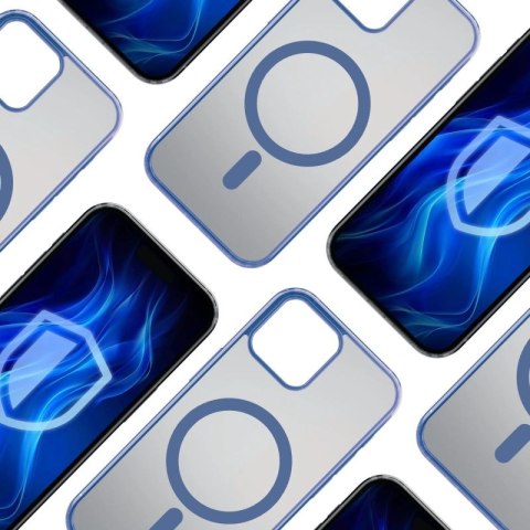 Etui 3mk Frosty MagCase Blue na Apple iPhone 15 - przezroczyste 3mk Protection