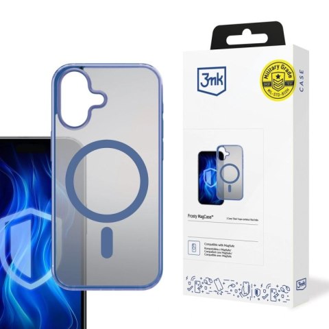 Etui 3mk Frosty MagCase Blue na Apple iPhone 16 - niebieskie 3mk Protection