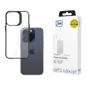 Etui 3mk Satin Armor Case+ Green na Apple iPhone 15 Pro Max - przezroczyste 3mk Protection
