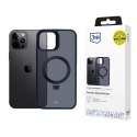 Etui 3mk Smoke Case Mag&Stand na Apple iPhone 12 pro max - czarne 3mk Protection