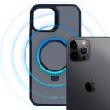 Etui 3mk Smoke Case Mag&Stand na Apple iPhone 12 pro max - czarne 3mk Protection