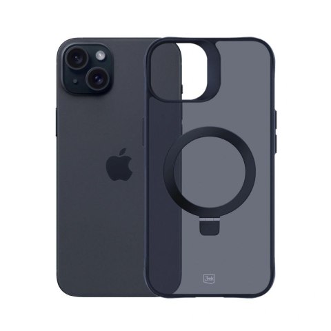 Etui 3mk Smoke Case Mag&Stand na Apple iPhone 15 plus - czarne 3mk Protection
