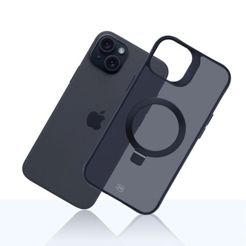 Etui 3mk Smoke Case Mag&Stand na Apple iPhone 15 plus - czarne 3mk Protection
