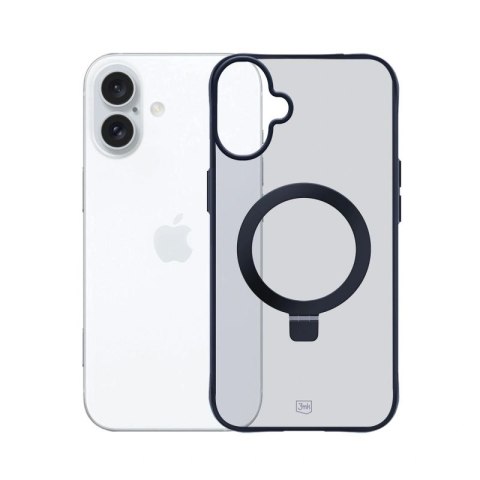 Etui 3mk Smoke Case Mag&Stand na Apple iPhone 16 - czarne 3mk Protection