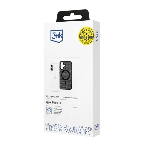 Etui 3mk COOLing MagCase na Apple iPhone 16 - czarne 3mk Protection