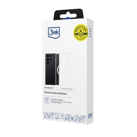 Etui 3mk Clear MagCase na Samsung Galaxy S23 Ultra - przezroczyste 3mk Protection