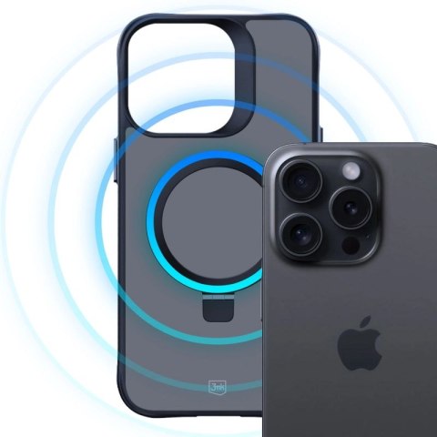 Etui 3mk Smoke Case Mag&Stand na Apple iPhone 15 pro max - czarne 3mk Protection