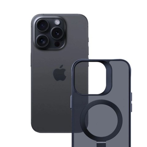 Etui 3mk Smoke Case Mag&Stand na Apple iPhone 15 pro max - czarne 3mk Protection