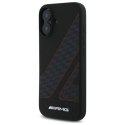Etui AMG Checkered Flag Pattern MagSafe na iPhone 16 - czarne Mercedes