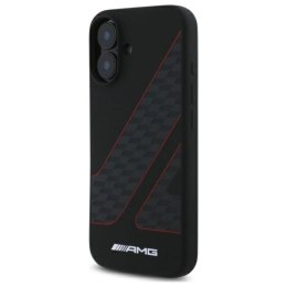 Etui AMG Checkered Flag Pattern MagSafe na iPhone 16 - czarne Mercedes