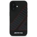Etui AMG Checkered Flag Pattern MagSafe na iPhone 16 - czarne Mercedes