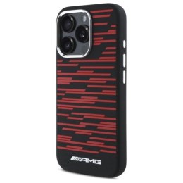 Etui AMG Silicone Graphics MagSafe na iPhone 16 Pro - czarne Mercedes