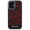 Etui AMG Silicone Graphics MagSafe na iPhone 16 - czarne Mercedes