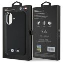 Etui BMW M Smooth Full Wrapped Metal MagSafe na iPhone 16 - czarne BMW