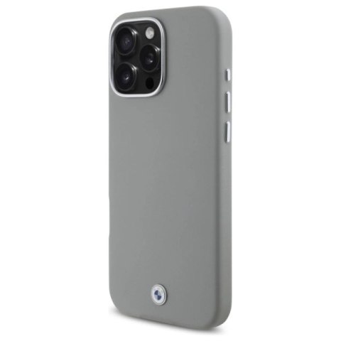 Etui BMW Sign Full Wrapped Metal MagSafe na iPhone 16 Pro Max - szare BMW