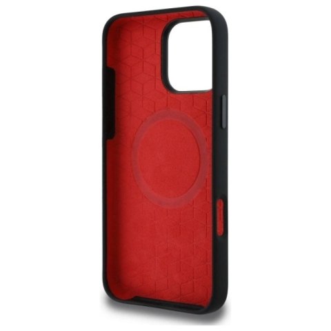 Etui BMW Silicone Middle Stripe MagSafe na iPhone 16 Pro Max - czarne BMW