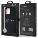 Etui BMW Silicone Middle Stripe MagSafe na iPhone 16 Pro Max - czarne BMW