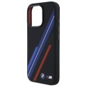 Etui BMW Silicone Random Lines MagSafe na iPhone 16 Pro Max - czarne BMW
