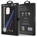 Etui BMW Silicone Random Lines MagSafe na iPhone 16 Pro Max - czarne BMW