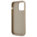 Etui DKNY Quilted Stack Logo na iPhone 14 Pro - beżowe DKNY