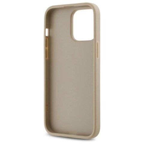 Etui DKNY Quilted Stack Logo na iPhone 14 Pro - beżowe DKNY