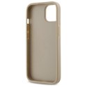 Etui DKNY Quilted Stack Logo na iPhone 14 - beżowe DKNY